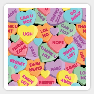 Candy Hearts - Can U Not Sticker